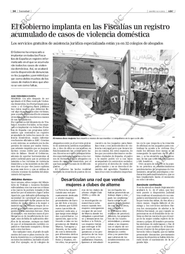 ABC MADRID 16-04-2002 página 34