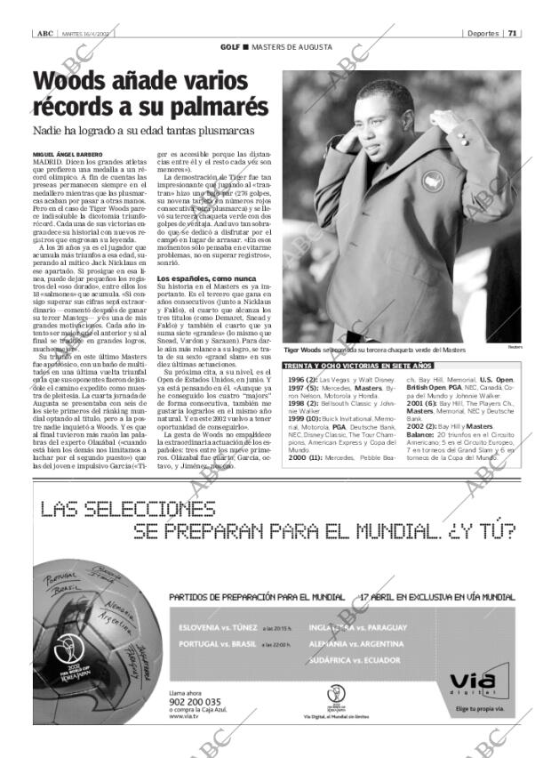 ABC MADRID 16-04-2002 página 71