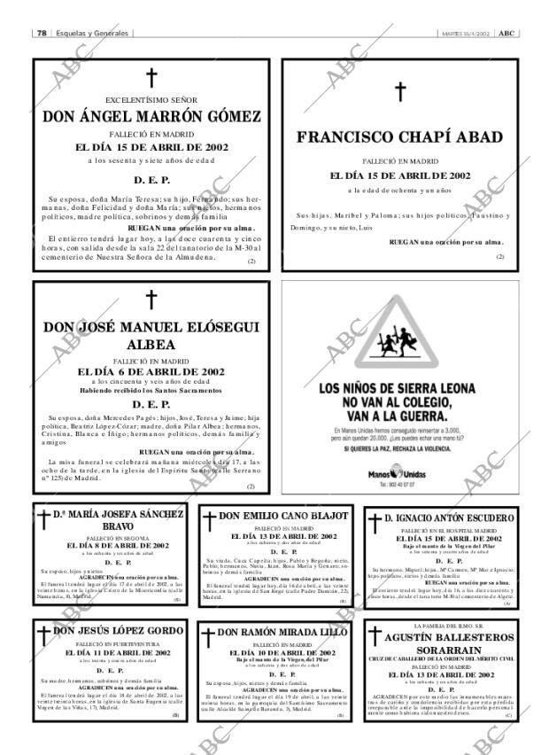 ABC MADRID 16-04-2002 página 78