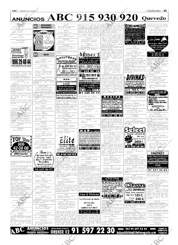 ABC MADRID 16-04-2002 página 85