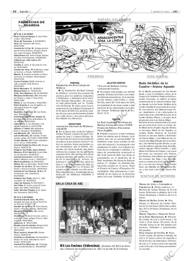 ABC SEVILLA 16-04-2002 página 42