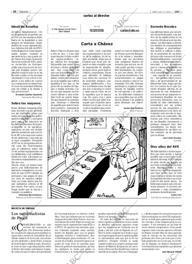 ABC MADRID 17-04-2002 página 10