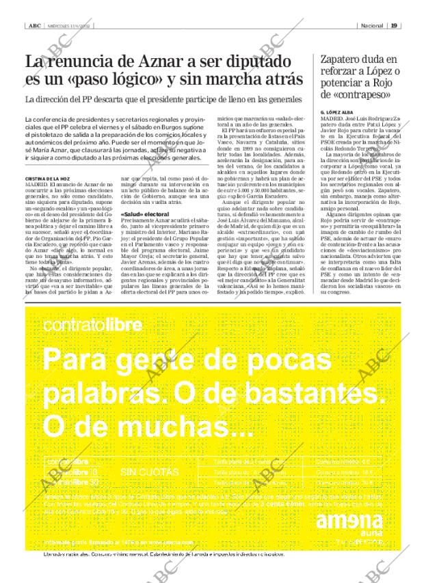ABC MADRID 17-04-2002 página 19