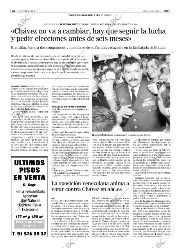 ABC MADRID 17-04-2002 página 22