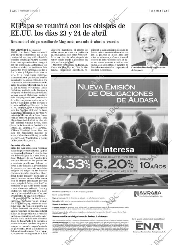 ABC MADRID 17-04-2002 página 33