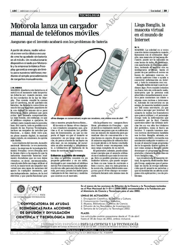 ABC MADRID 17-04-2002 página 39