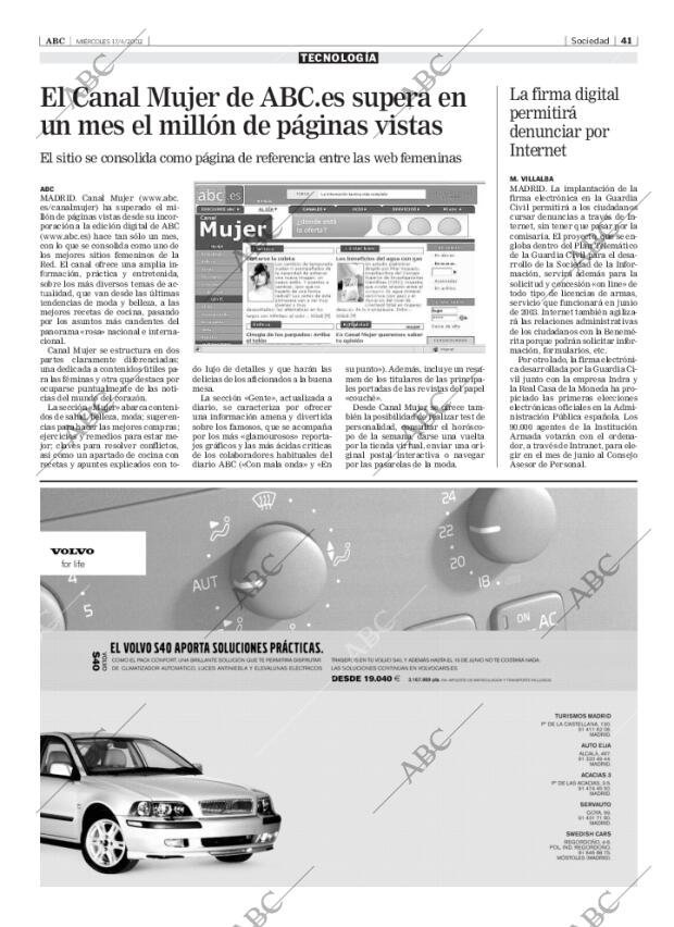 ABC MADRID 17-04-2002 página 41