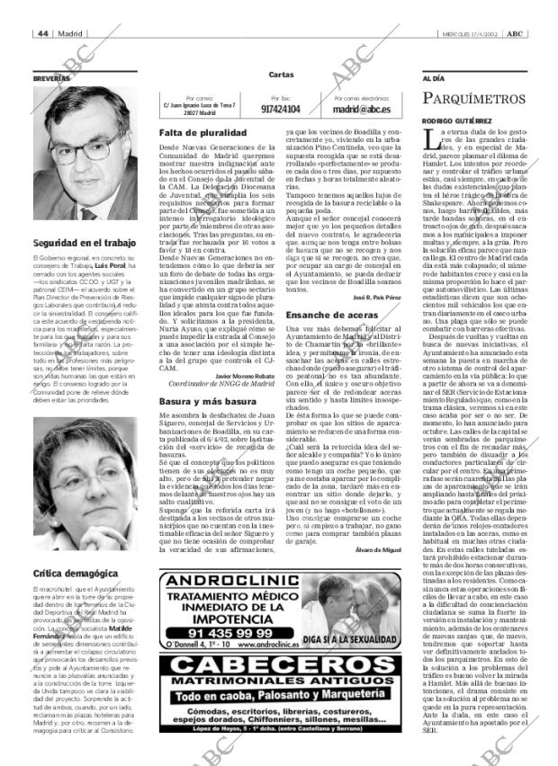 ABC MADRID 17-04-2002 página 44