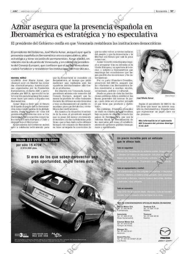 ABC MADRID 17-04-2002 página 57