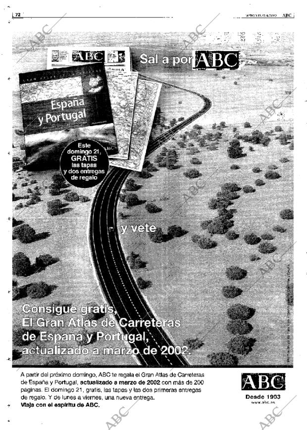 ABC MADRID 17-04-2002 página 72