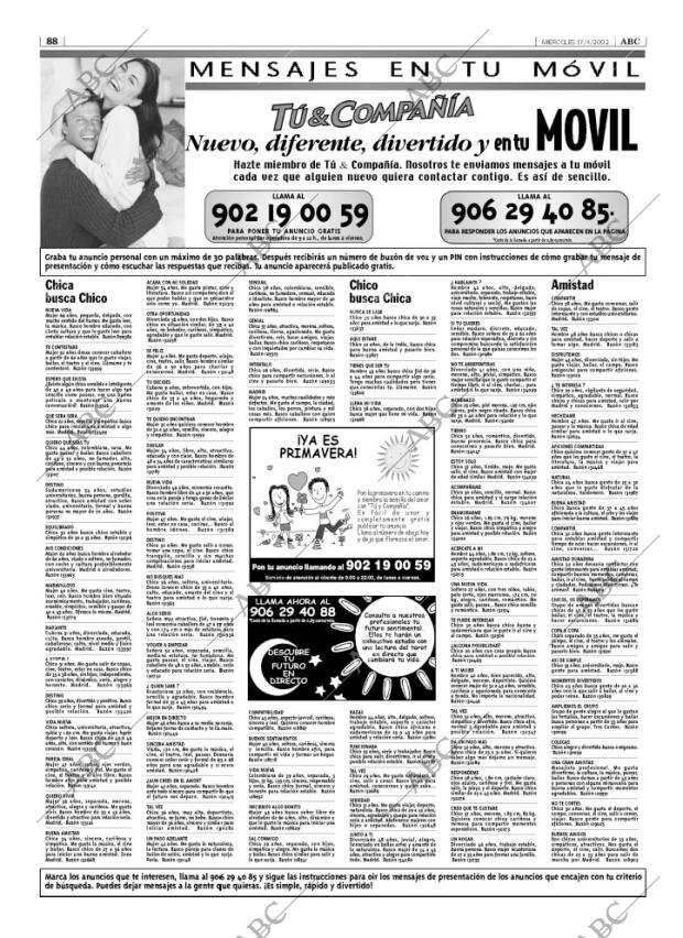 ABC MADRID 17-04-2002 página 88