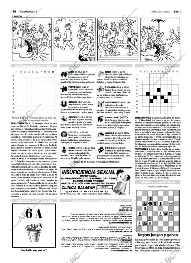 ABC MADRID 17-04-2002 página 96