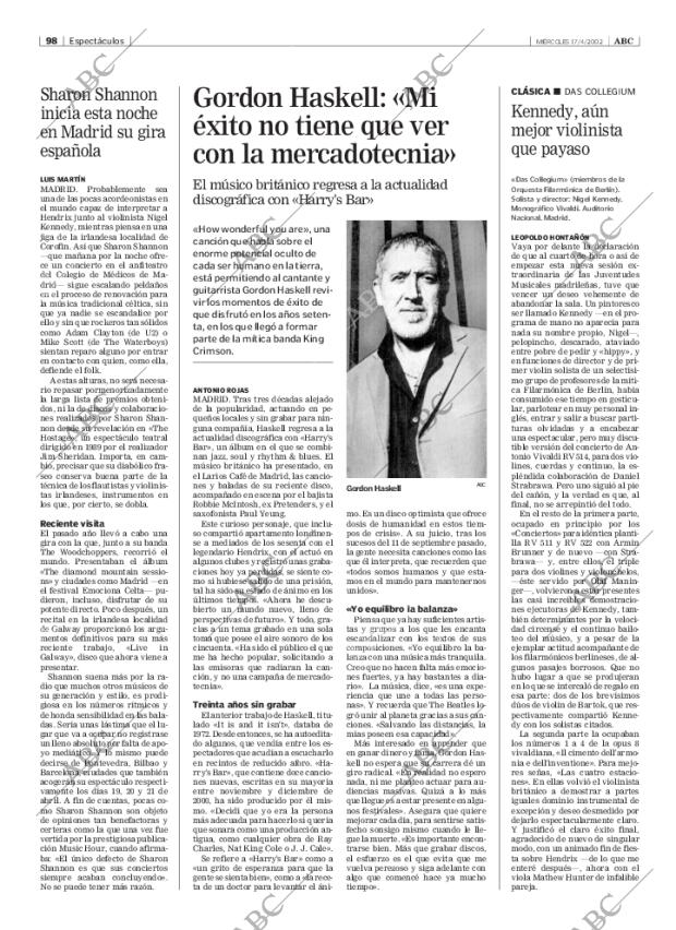 ABC MADRID 17-04-2002 página 98