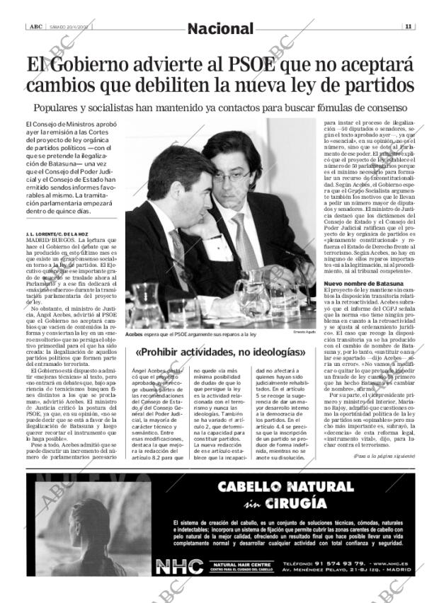 ABC MADRID 20-04-2002 página 11