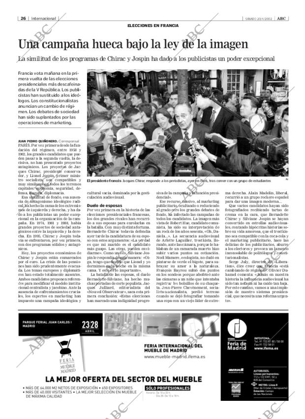 ABC MADRID 20-04-2002 página 26