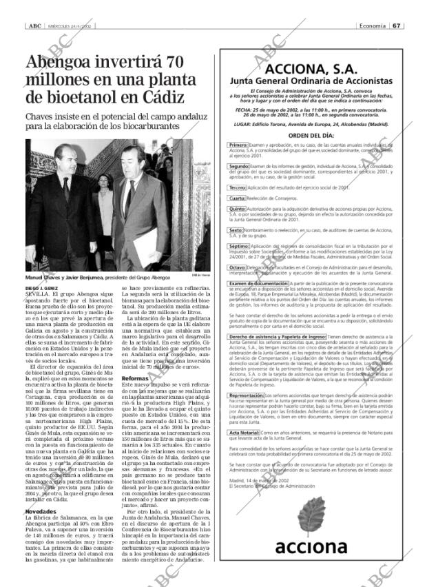 ABC SEVILLA 24-04-2002 página 67