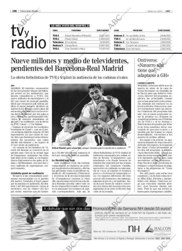 ABC MADRID 25-04-2002 página 108