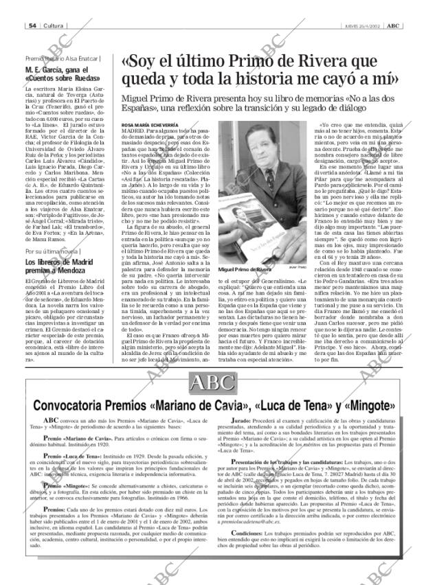 ABC MADRID 25-04-2002 página 54