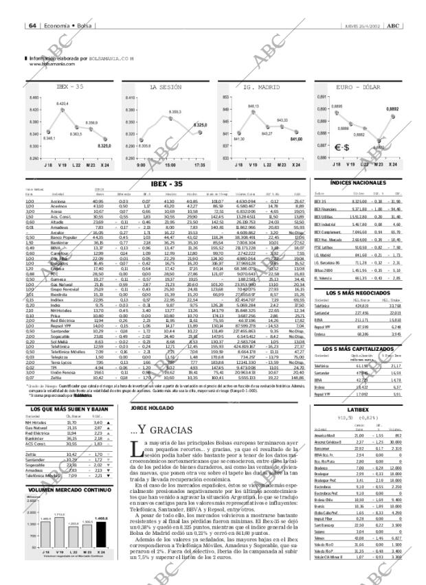 ABC MADRID 25-04-2002 página 64