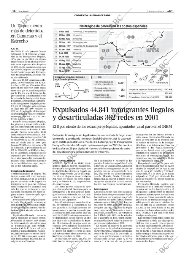 ABC SEVILLA 25-04-2002 página 14