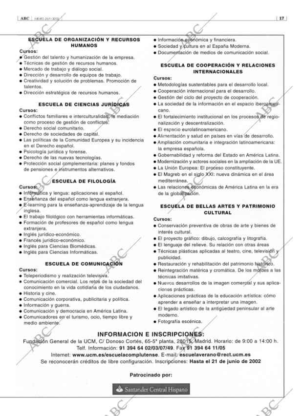 ABC SEVILLA 25-04-2002 página 17