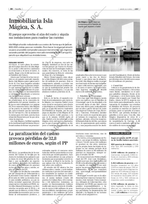 ABC SEVILLA 25-04-2002 página 30