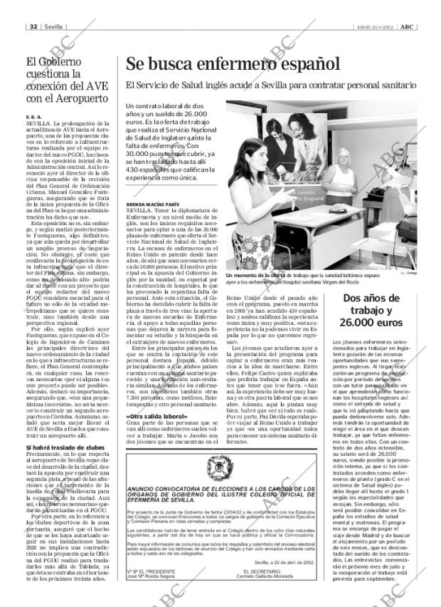 ABC SEVILLA 25-04-2002 página 32