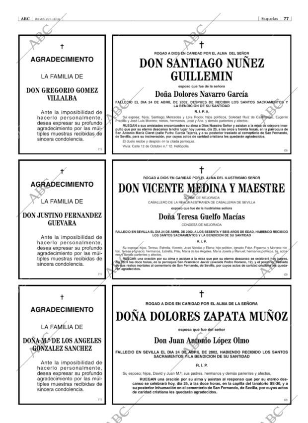 ABC SEVILLA 25-04-2002 página 77