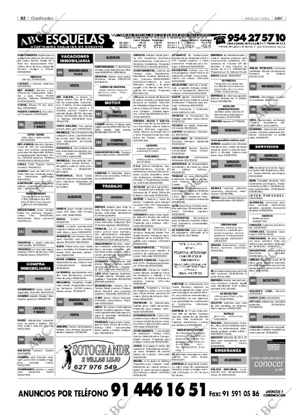 ABC SEVILLA 25-04-2002 página 82