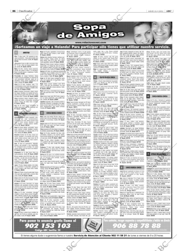 ABC SEVILLA 25-04-2002 página 86