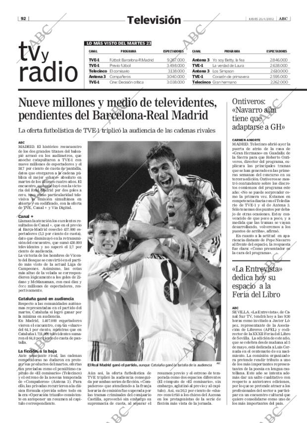 ABC SEVILLA 25-04-2002 página 92