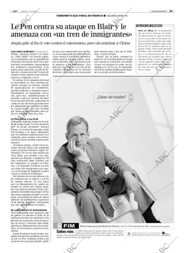 ABC MADRID 27-04-2002 página 29