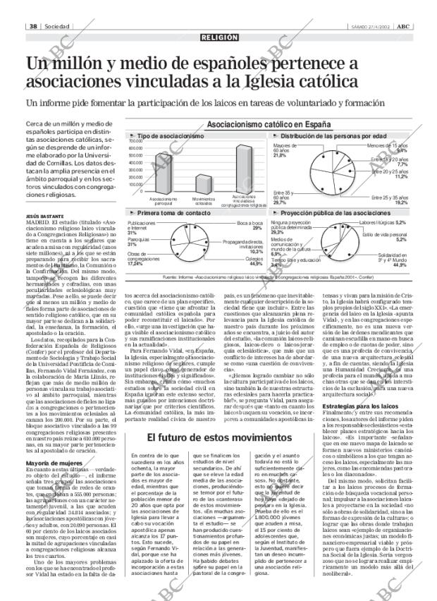 ABC MADRID 27-04-2002 página 38