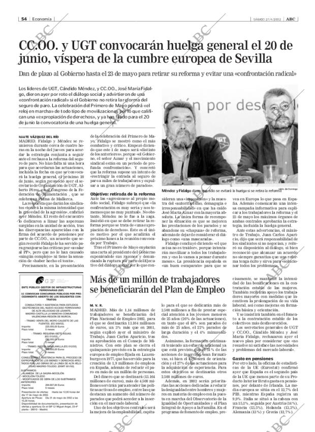 ABC MADRID 27-04-2002 página 54