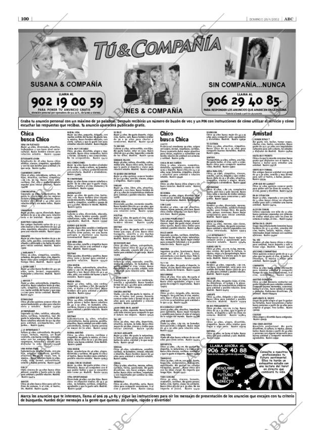ABC MADRID 28-04-2002 página 100