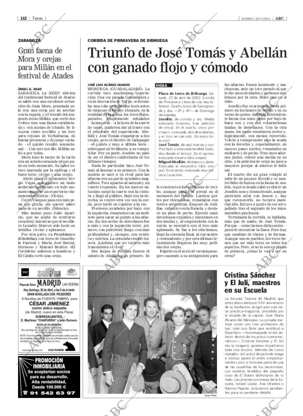 ABC MADRID 28-04-2002 página 112