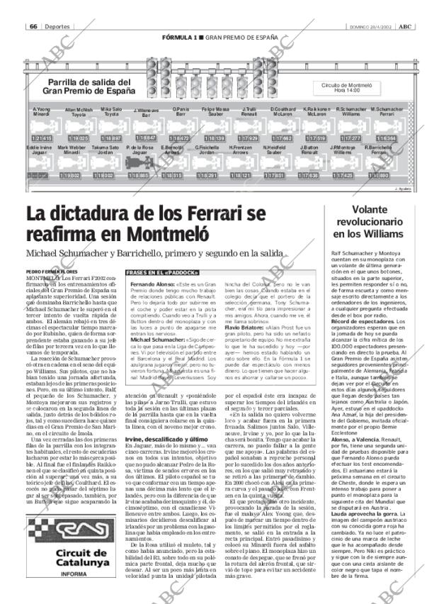 ABC MADRID 28-04-2002 página 66