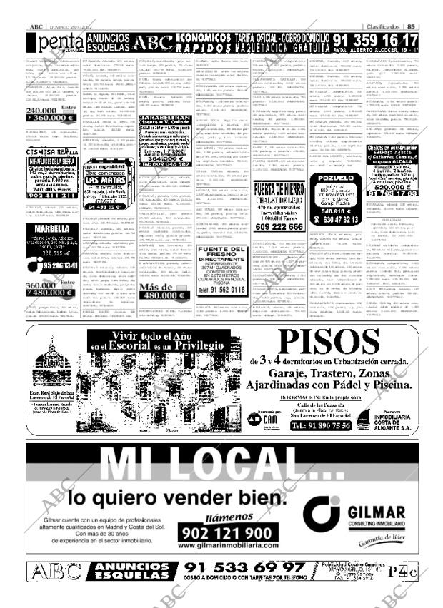 ABC MADRID 28-04-2002 página 85