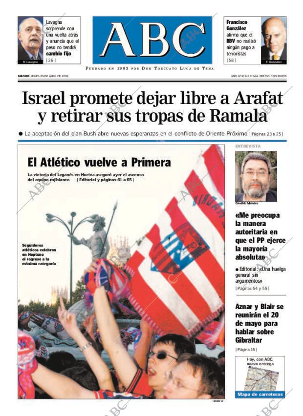 ABC MADRID 29-04-2002 página 1