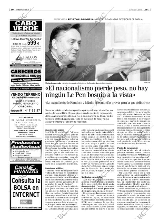 ABC MADRID 29-04-2002 página 30