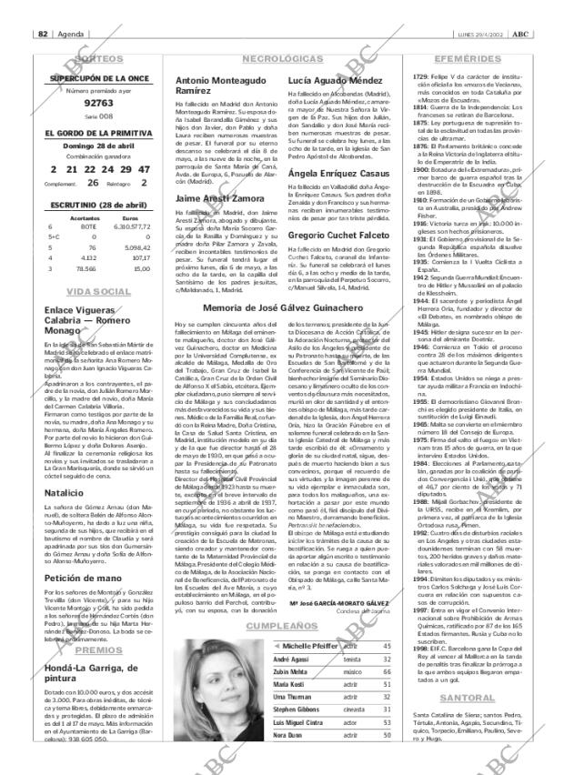 ABC MADRID 29-04-2002 página 82