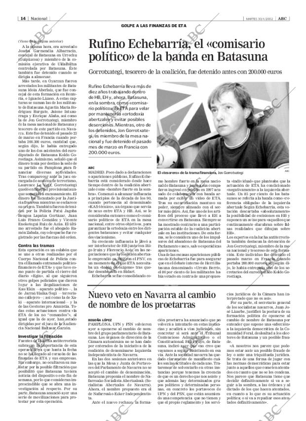 ABC MADRID 30-04-2002 página 14