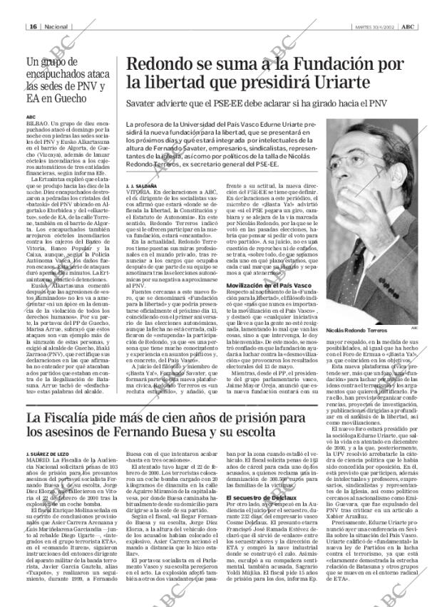 ABC MADRID 30-04-2002 página 16