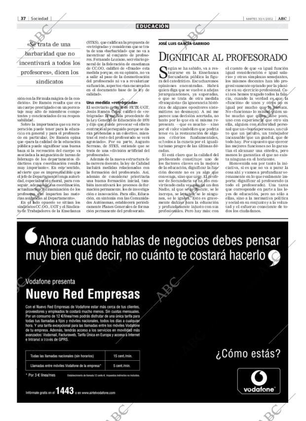 ABC MADRID 30-04-2002 página 37