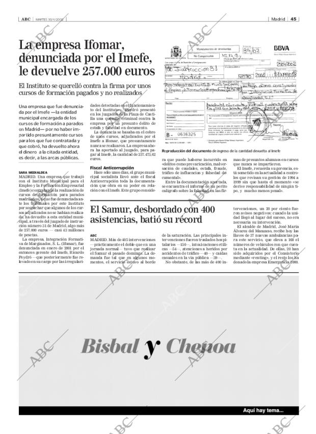 ABC MADRID 30-04-2002 página 45