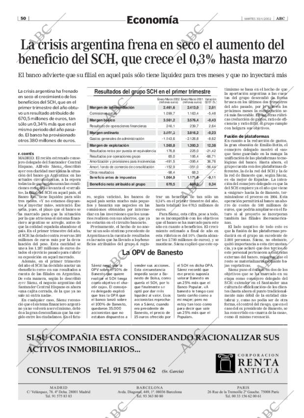 ABC MADRID 30-04-2002 página 50