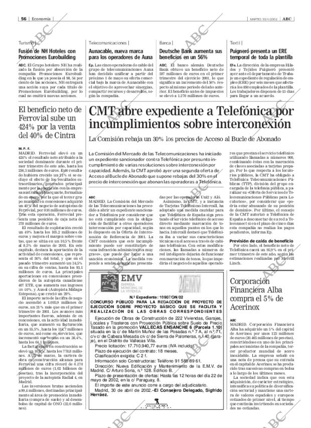 ABC MADRID 30-04-2002 página 56