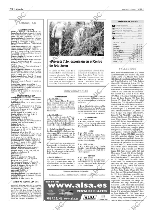 ABC MADRID 30-04-2002 página 70