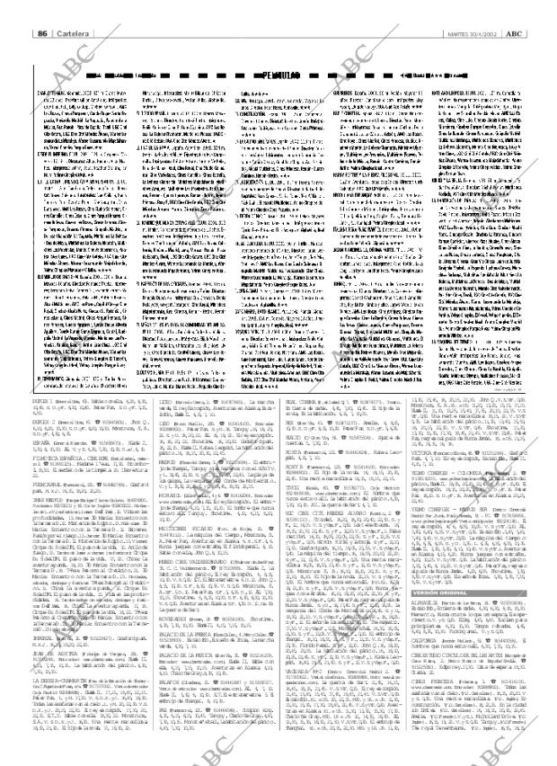 ABC MADRID 30-04-2002 página 86