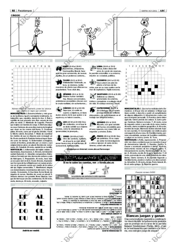 ABC MADRID 30-04-2002 página 92
